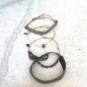 Gray themed bracelet bundle